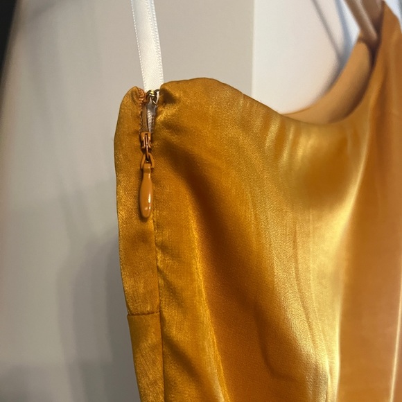 Camila Coelho Stella Mini Dress in XS Gold NWOT - Picture 6 of 11